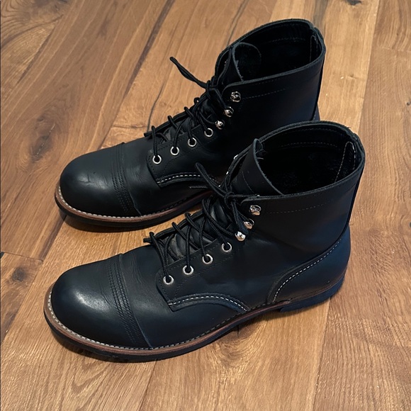 Red Wing Shoes Black Leather Men's Boots - Picture 1 of 10